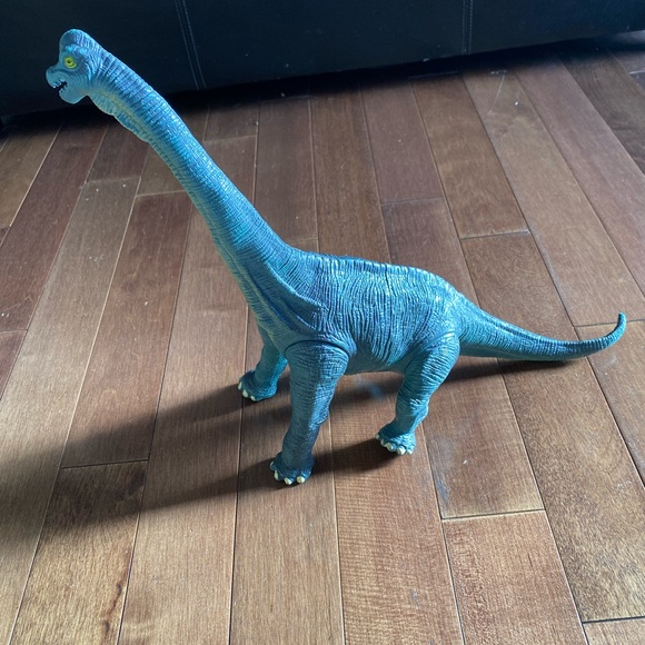 Vintage 1999 Brachiosaurus Dinosaur Toy Figure Blue/Green - Picture 2 of 7
